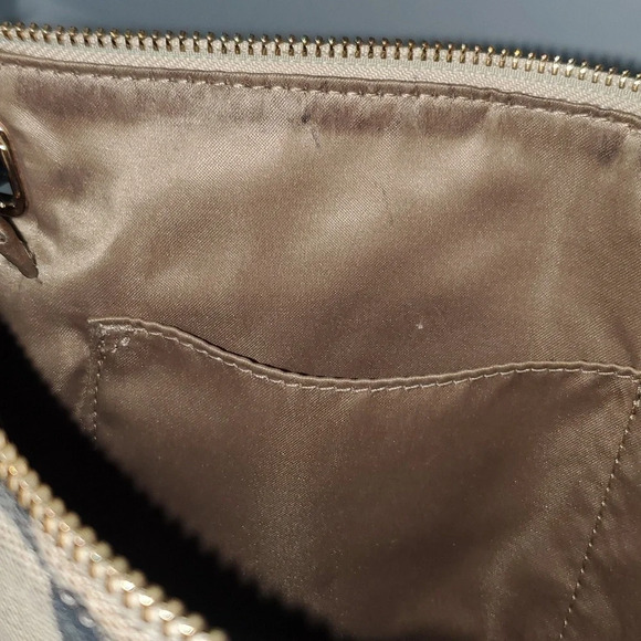 COACH Madison Signature Print Slim File Bag Crossbody Shoulder Bag Black\Tan - Picture 9 of 16